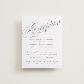 Letterpress Reception Cards