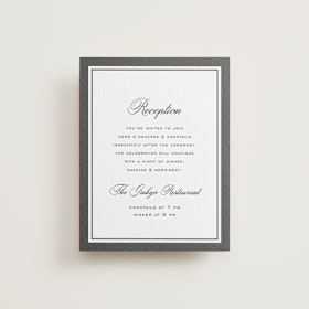Letterpress Reception Cards