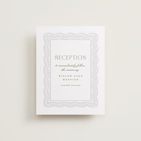 Letterpress Reception Cards