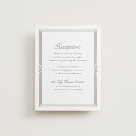 Letterpress Reception Cards