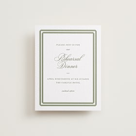 Letterpress Rehearsal Dinner Cards
