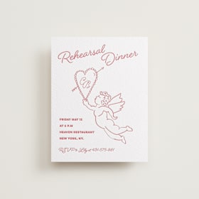 Letterpress Rehearsal Dinner Cards