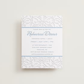 Letterpress Rehearsal Dinner Cards