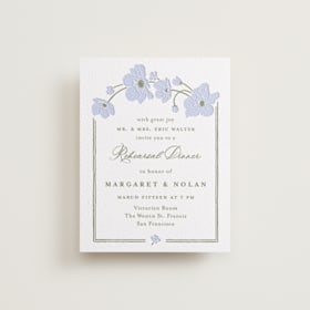 Letterpress Rehearsal Dinner Cards