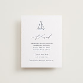 Letterpress Rehearsal Dinner Cards