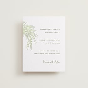 Letterpress Rehearsal Dinner Cards