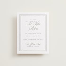 Letterpress Rehearsal Dinner Cards