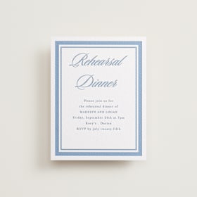 Letterpress Rehearsal Dinner Cards