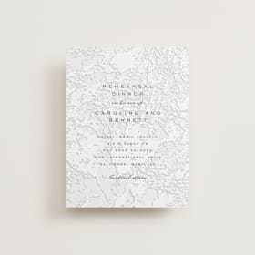 Letterpress Rehearsal Dinner Cards