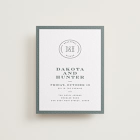 Letterpress Rehearsal Dinner Cards