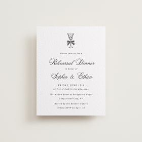 Letterpress Rehearsal Dinner Cards