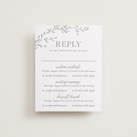 Letterpress Multi-Event RSVP Cards