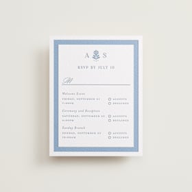 Letterpress Multi-Event RSVP Cards