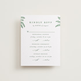Letterpress Multi-Event RSVP Cards