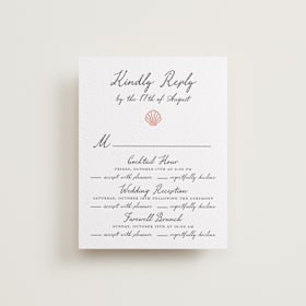 Letterpress Multi-Event RSVP Cards