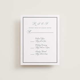 Letterpress Multi-Event RSVP Cards