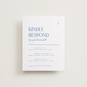 Letterpress Multi-Event RSVP Cards