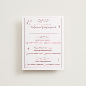 Letterpress Multi-Event RSVP Cards