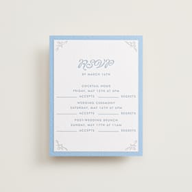 Letterpress Multi-Event RSVP Cards