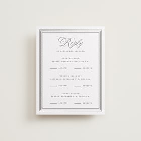 Letterpress Multi-Event RSVP Cards