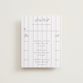Letterpress Multi-Event RSVP Cards