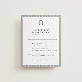 Letterpress Multi-Event RSVP Cards