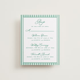 Letterpress Multi-Event RSVP Cards