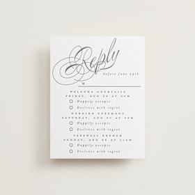 Letterpress Multi-Event RSVP Cards