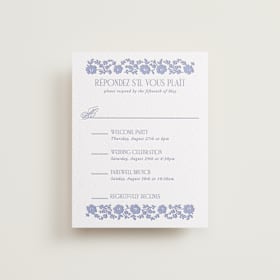 Letterpress Multi-Event RSVP Cards