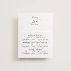 Letterpress Multi-Event RSVP Cards