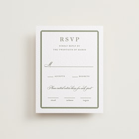 Letterpress RSVP Cards