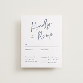 Letterpress RSVP Cards