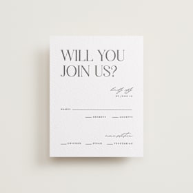 Letterpress RSVP Cards