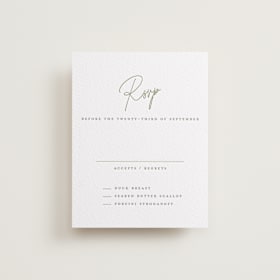 Letterpress RSVP Cards