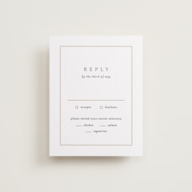 Letterpress RSVP Cards