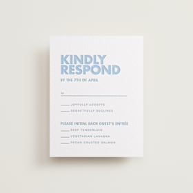 Letterpress RSVP Cards