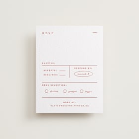 Letterpress RSVP Cards