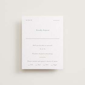 Letterpress RSVP Cards