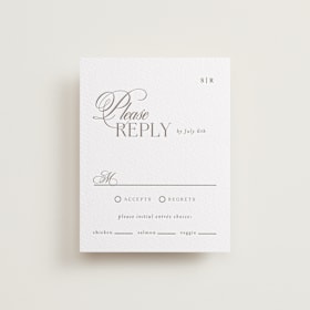 Letterpress RSVP Cards