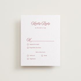 Letterpress RSVP Cards