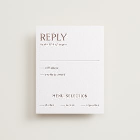 Letterpress RSVP Cards