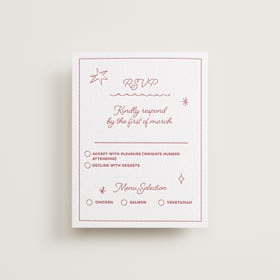 Letterpress RSVP Cards