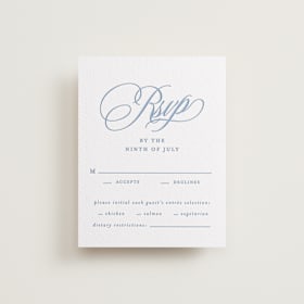 Letterpress RSVP Cards