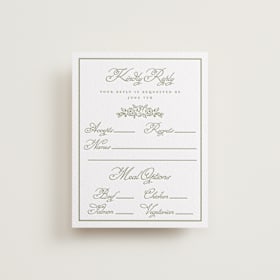 Letterpress RSVP Cards