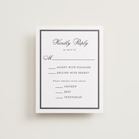 Letterpress RSVP Cards