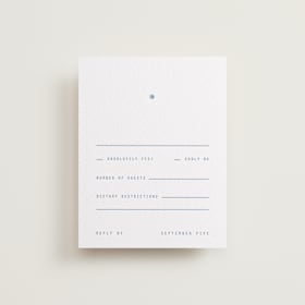 Letterpress RSVP Cards