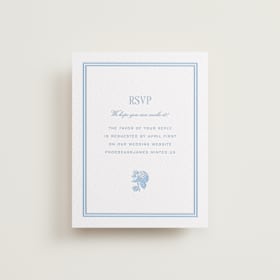 Letterpress RSVP Online Enclosure Cards