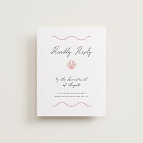 Letterpress RSVP Online Enclosure Cards