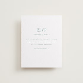 Letterpress RSVP Online Enclosure Cards