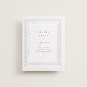 Letterpress RSVP Online Enclosure Cards